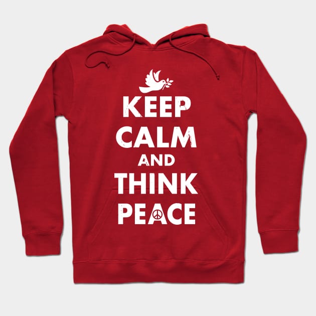 Keep Calm and think peace Hoodie by Originals by Boggs Nicolas